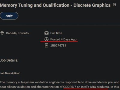 Intel Arc獨顯新升級？下代或將采用GDDR7顯存提升性能