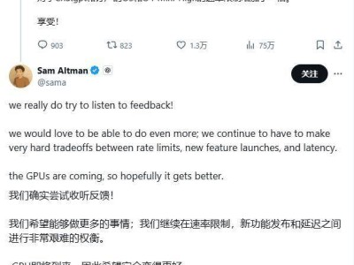 OpenAI升級用戶福利：Plus等訂閱者o3模型使用限額翻倍