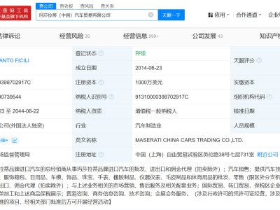 瑪莎拉蒂中國迎來新掌門，董事長職位正式更迭