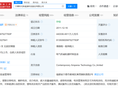 寧德時代投資版圖大揭秘：實際控制企業超300家！