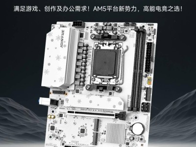 精粵B850M PRO主板亮相：白色雪花主題，190mm超窄M-ATX設計