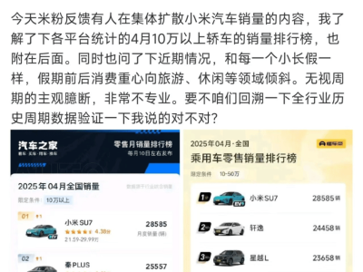小米汽車銷量波動引關注，官方回應：受假期消費周期影響