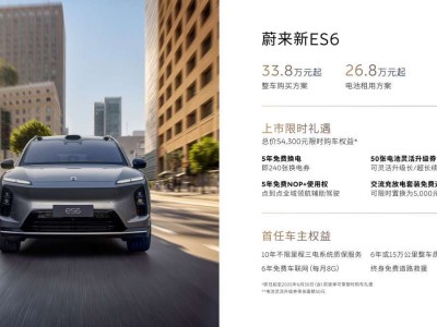 蔚來新ES6震撼登場，智能電動SUV僅售33.8萬起，BaaS方案更享26.8萬超值價！