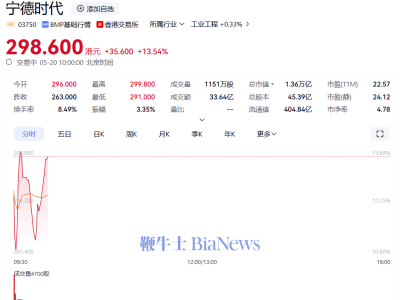 寧德時代港股首日高漲，募資助力匈牙利百億歐元工廠建設