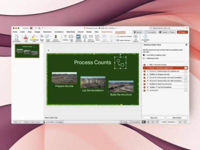 Mac版PowerPoint新增閱讀順序窗格，助力無障礙體驗(yàn)升級(jí)