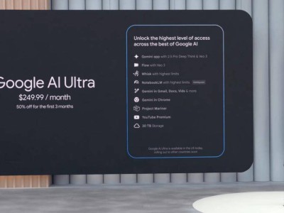 谷歌AI訂閱新方案：AI Pro僅19.99美元/月，AI Ultra尊享30TB云存儲