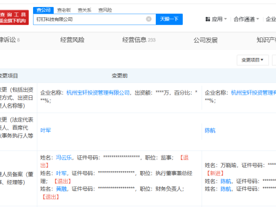 陳航接棒釘釘科技法人，葉軍卸任執行董事一職