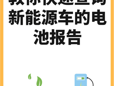 三分鐘學會！三種輕松查詢新能源電池報告的小技巧