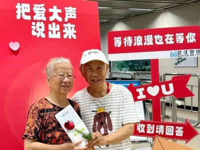 武漢地鐵4號線園林路站，三行情詩點亮“武漢的月亮”