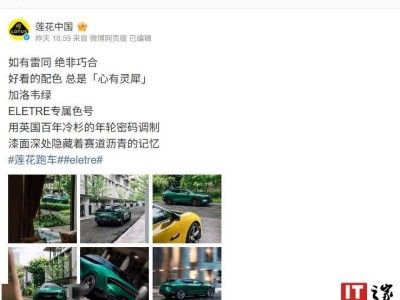 蓮花ELETRE“夏花”發布加洛韋綠新色號，豪華SUV配色再升級！