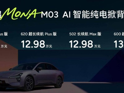 小鵬MONA M03新車型上市，11.98萬起售，智能升級老車主直呼“值回票價”？