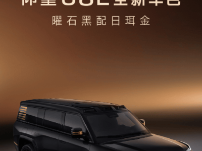比亞迪仰望U8L新色“曜石黑配日珥金”登場，24K金標彰顯奢華