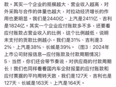 比亞迪李云飛：中國車企資產負債優于國外，車圈恒大論調站不住腳！