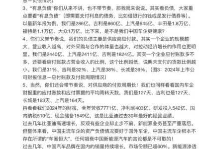 中國車企“恒大化”擔憂過度，穩健發展才是硬道理