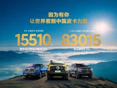 長城皮卡5月銷量飄紅：國內稱霸，海外加速布局