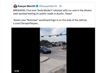 特斯拉無人出租車奧斯汀上線在即，街頭已現測試車輛