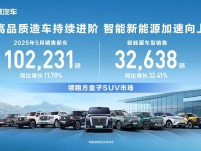 長城汽車5月銷量穩健增長，歐拉品牌成隱憂，出海戰略顯成效