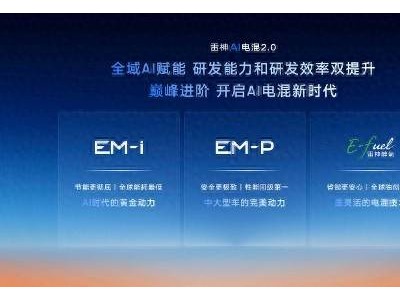 吉利雷神AI電混2.0：以AI之名，重塑電混技術新篇章