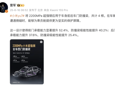 雷軍預告：小米YU7月底震撼登場，還有平板7S Pro等新品同發！