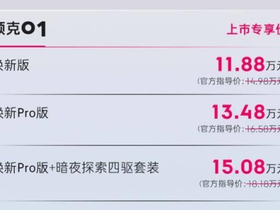 領(lǐng)克01煥新版低至11.88萬，油車性價(jià)比王者歸來？