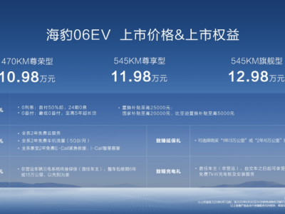 海豹06EV上市，10萬級純電轎跑新標桿，同級最優選實力何在？