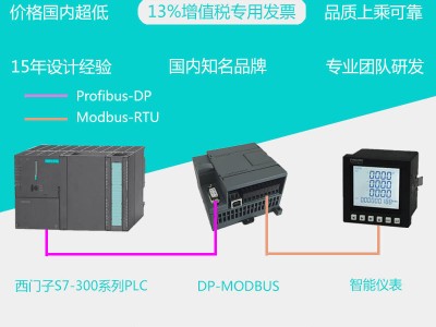 S7-300PLC讀取485儀表數據：DP轉Modbus模塊解決方案