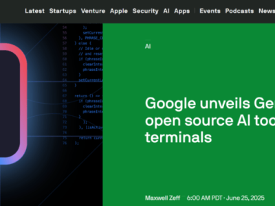 谷歌發布Gemini CLI：AI賦能開發者，終端界面迎來智能升級