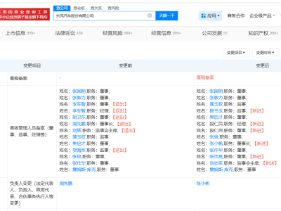 張小帆履新東風股份董事長，引領企業新航向
