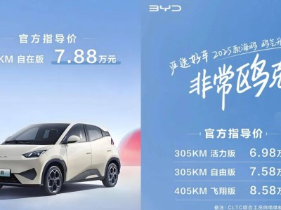比亞迪海鷗“自在版”漲價引熱議：配置微升，價格為何不降反升？
