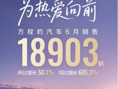 方程豹6月銷量火爆近1.9萬輛，鈦3、豹5引領市場熱潮