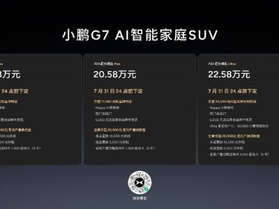 小鵬G7上市：L3級(jí)算力AI汽車，19.58萬元起售，重塑智能SUV市場標(biāo)桿