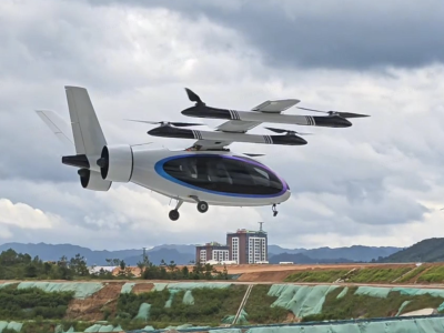 廣汽集團首款復合翼飛行汽車GOVY AirJet成功首飛
