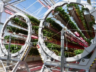 戴森垂直農場：500公斤輪架與智能機器人打造高效草莓種植新模式