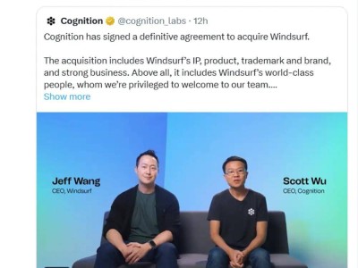 谷歌豪擲172億搶AI團隊，Windsurf閃電解體后被Cognition接手