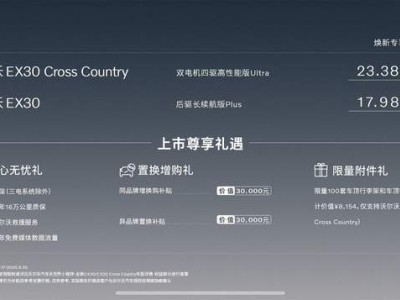沃爾沃EX30 CC上市，以安全豪華對決Smart精靈#1，誰更勝一籌？