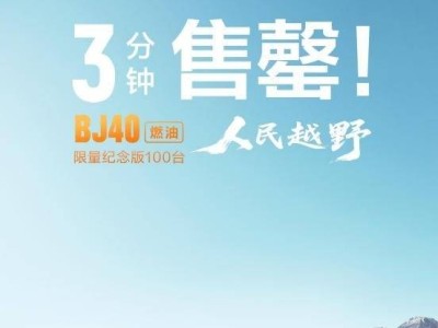 BJ40燃油版震撼上市，專業越野觸手可及，煥新價僅需12.69萬元起