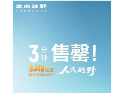 BJ40燃油版震撼上市，12.69萬元起售，開啟全民越野新時代