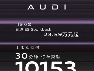 ?上汽奧迪E5 Sportback換標“AUDI”上市，半小時訂單破萬，續(xù)航最高773km?