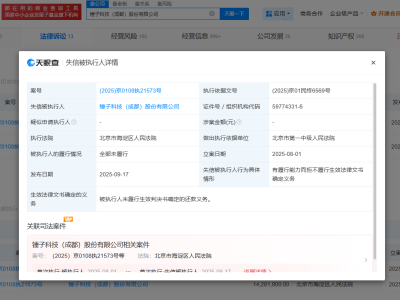 羅永浩名下錘子科技成老賴