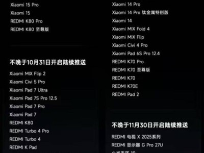 小米澎湃OS 3正式版推送計劃公布，老機型升級在即，你的設備在列嗎？