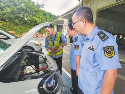 廣西首條新能源汽車檢測線啟用 新國標助力“三電”安全排查