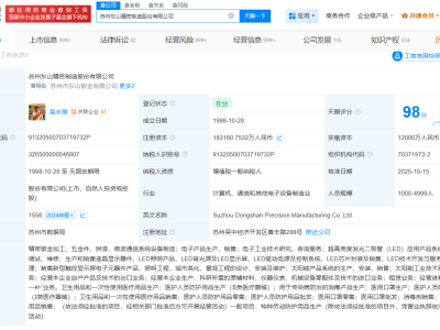 東山精密增資至18.3億