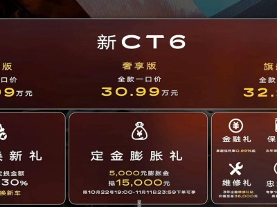 新款凱迪拉克CT6上市!28.99萬起享磁浮底盤+9K屏+SUPER CRUISE智駕