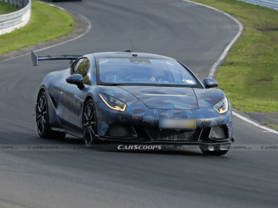 騰勢(shì)Z紐北賽道測(cè)試諜照流出，三電機(jī)配大尾翼，直指保時(shí)捷性能跑車(chē)市場(chǎng)