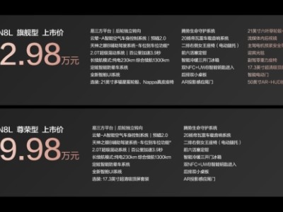 騰勢N8L正式登場，超安全超豪華超智能，29.98萬起開啟家庭美好出行新體驗