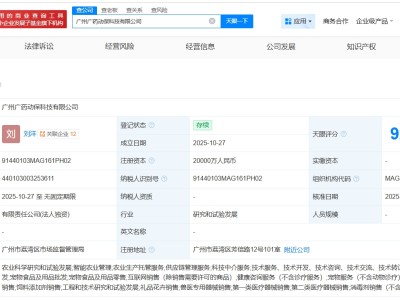 廣州醫(yī)藥集團(tuán)成立動(dòng)保科技公司 注冊(cè)資本2億