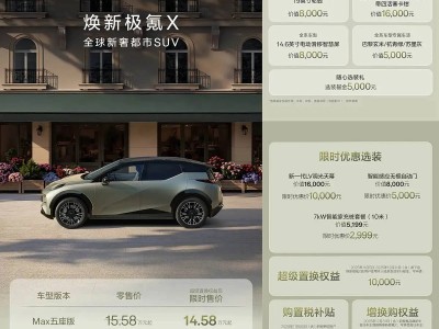 新款極氪X上市：配置優(yōu)化升級，限時權(quán)益加持售價14.58萬起
