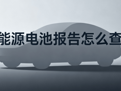 新能源電池健康如何查?四大實用查詢路徑,助你輕松掌握電池狀態