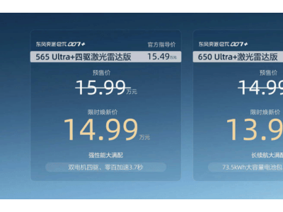 東風奕派eπ007+上市:13.99萬起享百萬級性能,智能安全雙在線