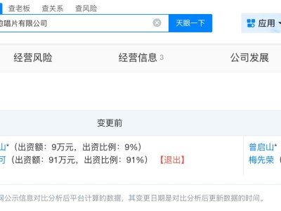 曾軼可名下關聯3家公司